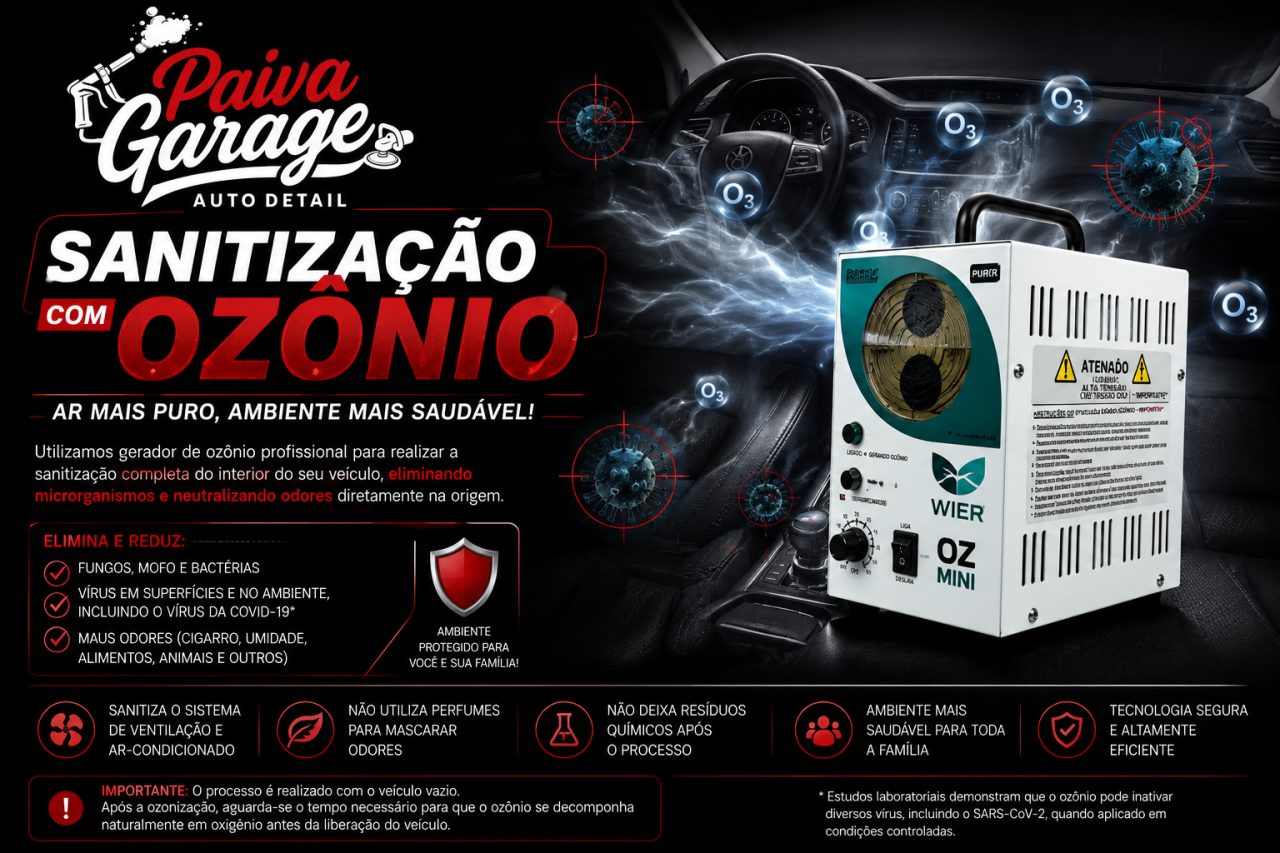 Sanitização com ozônio